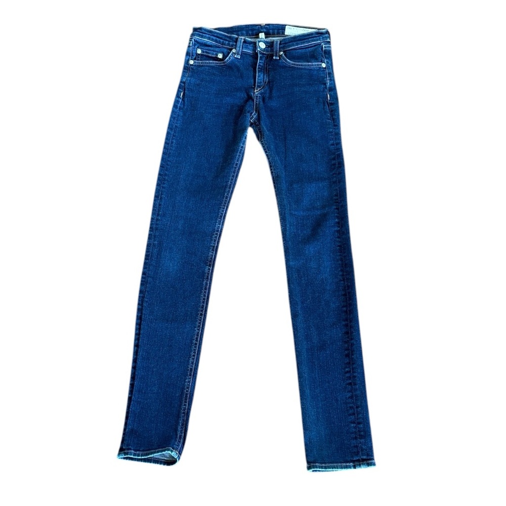 Rag & Bone‎ High Rise Skinny Heritage Wash Blue Jeans Size 26